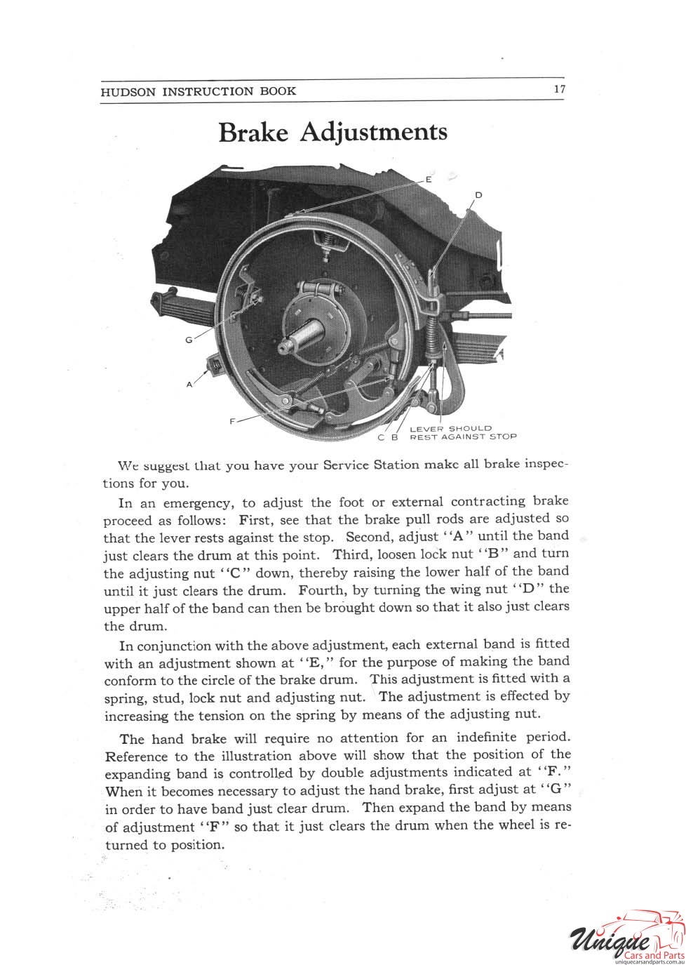 1925 Hudson Super-Six Instruction Book Page 23
